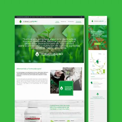 Página web para empresa agroindustrial