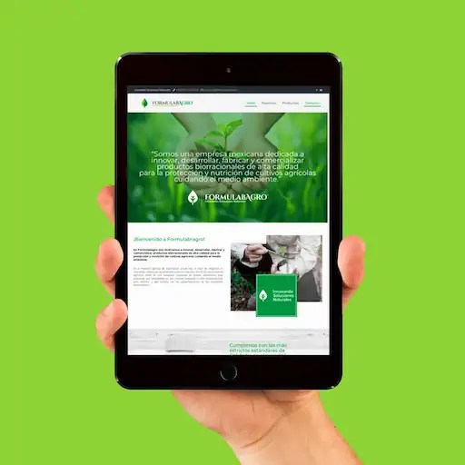 Sitio web para empresa de bio-insumos agrícolas