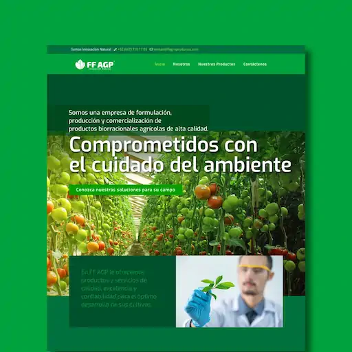 Sitio web para empresa de fertilizantes y bio-insumos