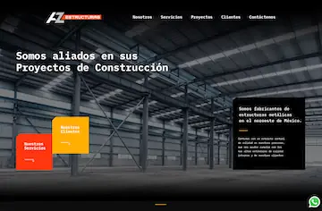 Sitio web AZ Estructuras — SmartBrand360