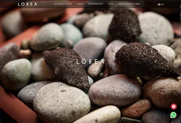 Sitio web Lorea Restaurante — SmartBrand360