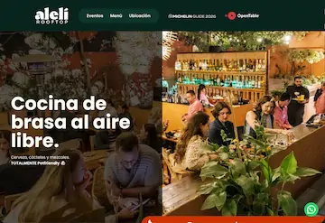 Sitio web Alelí Rooftop — SmartBrand360