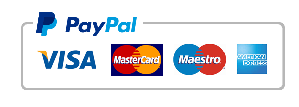 Pago con PayPal, Visa y Mastercard