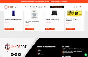 Tienda en línea Inkdepot — SmartBrand360