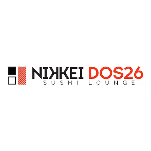 Logotipo horizontal Nikkei Dos26 sobre blanco – diseño de SmartBrand360