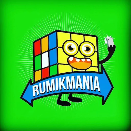 Logotipo Rumikmania con cubo personaje – diseño de SmartBrand360