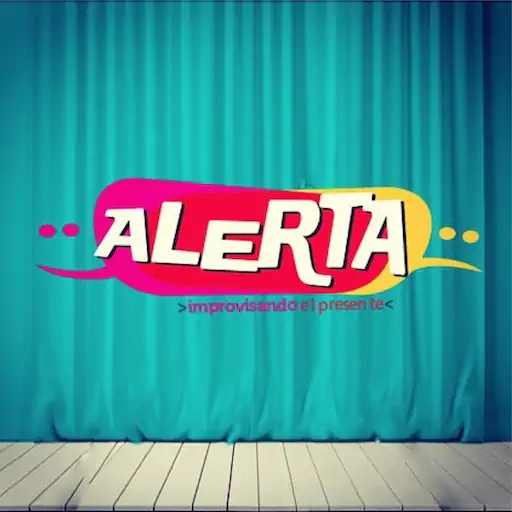 Logotipo Alerta sobre escenario con telón – diseño de SmartBrand360