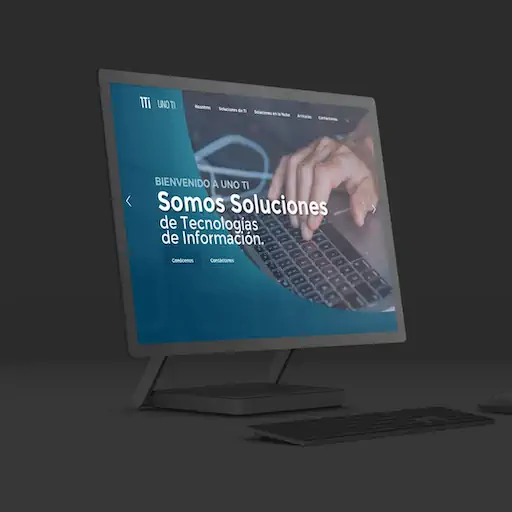 Sitio web de UNO TI "Somos Soluciones de Tecnologías de Información" – diseño de SmartBrand360
